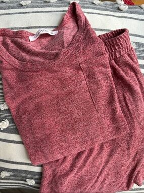 Women's Pink Cozy Lounge Set